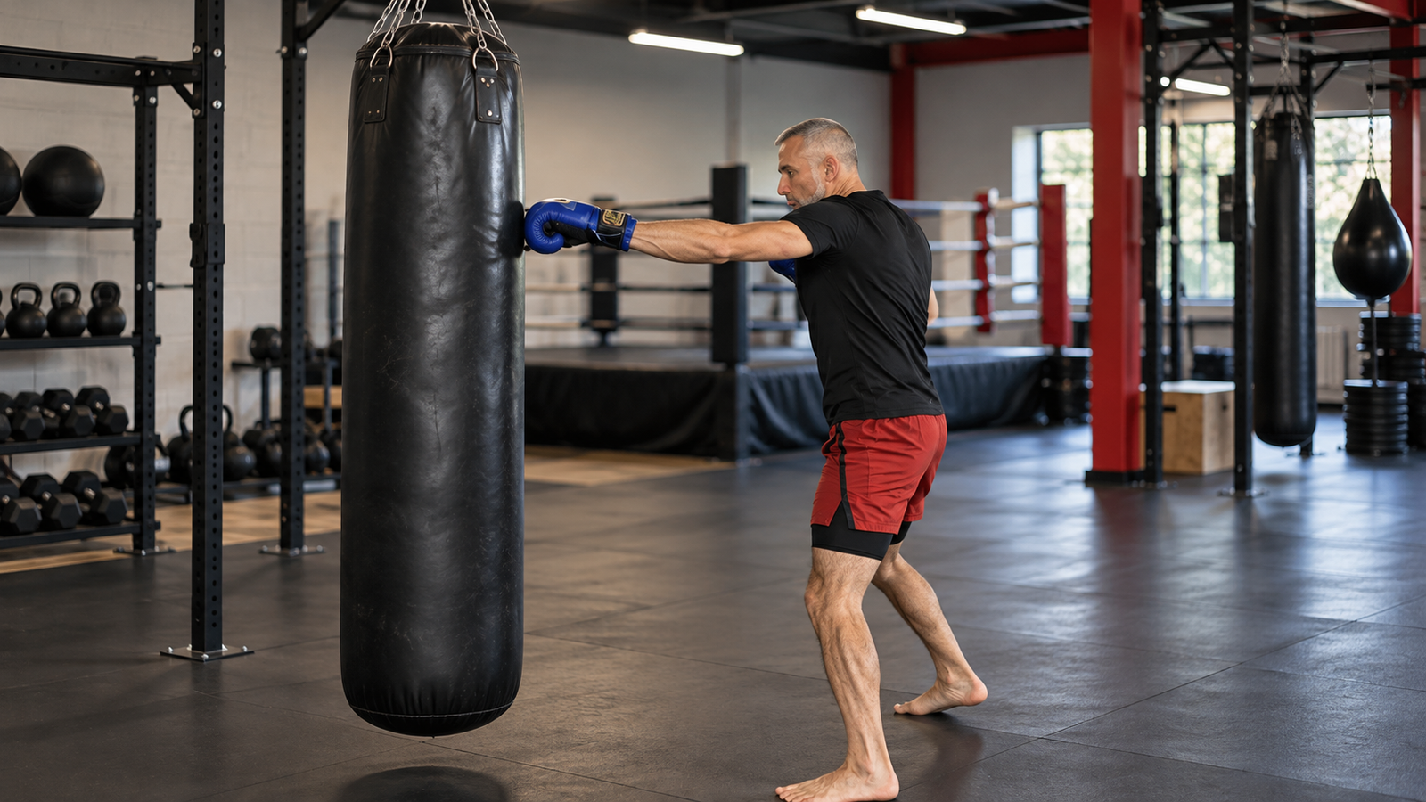 Focused Punch in the Boxing Gym